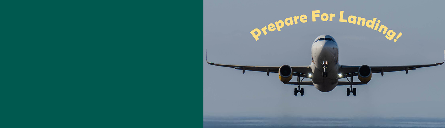 Plane coming in for landing